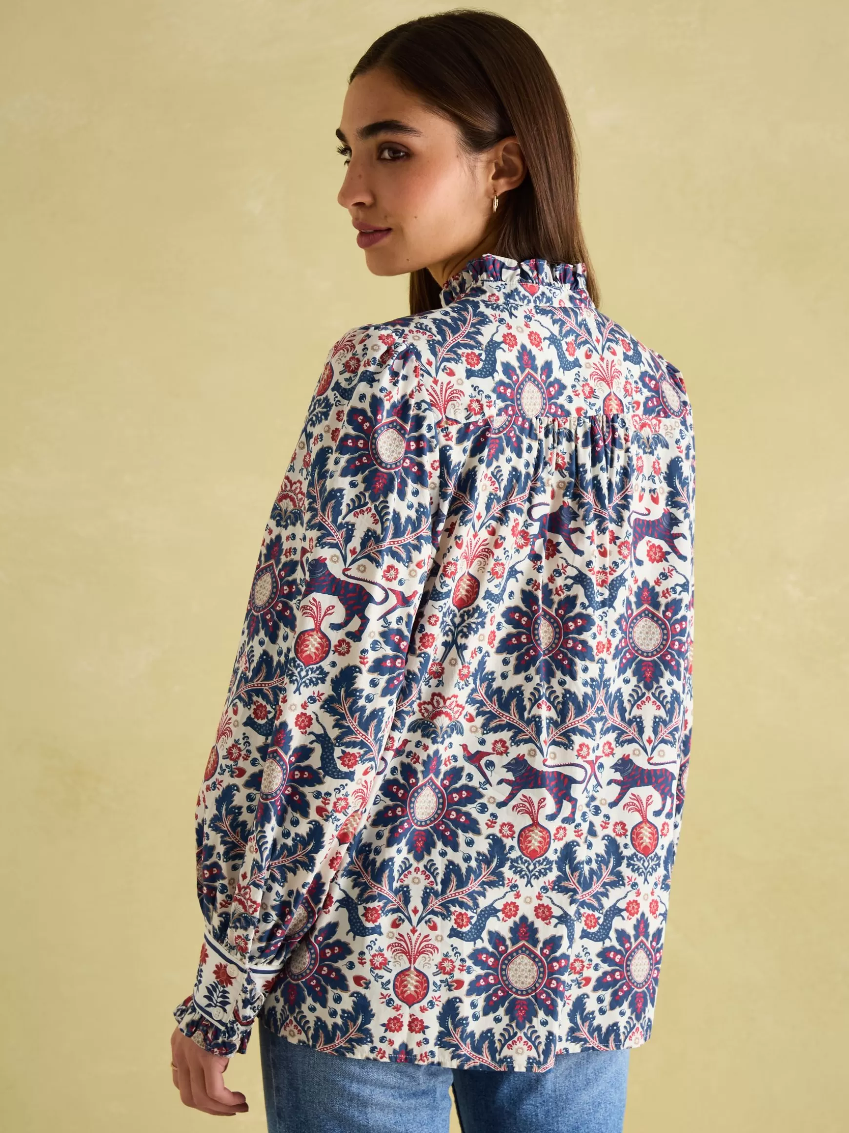 Auretta Frill Neck Blouse^Joules Best