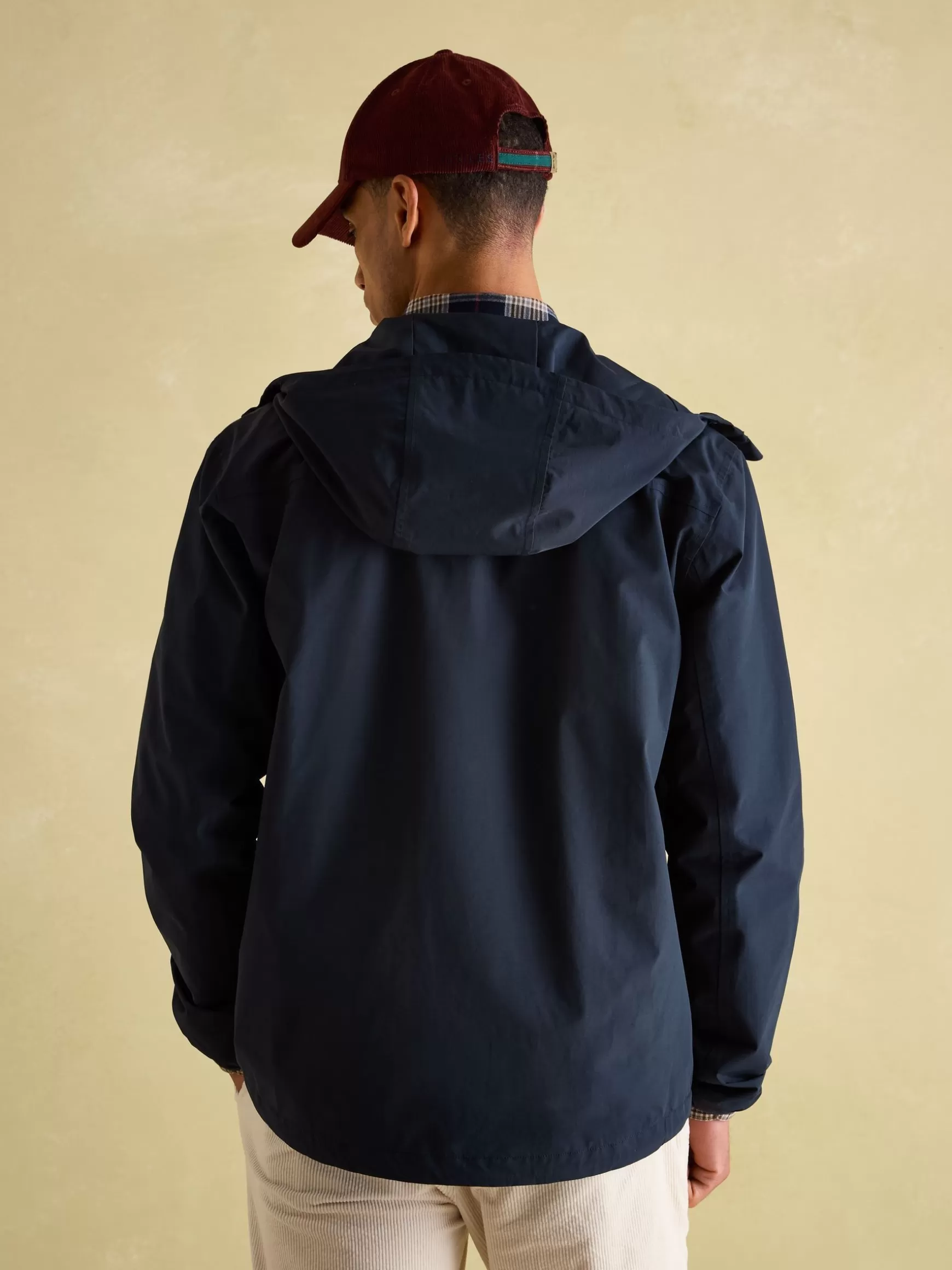 Ayston Navy Blue Lightweight Waterproof Coat^Joules Store