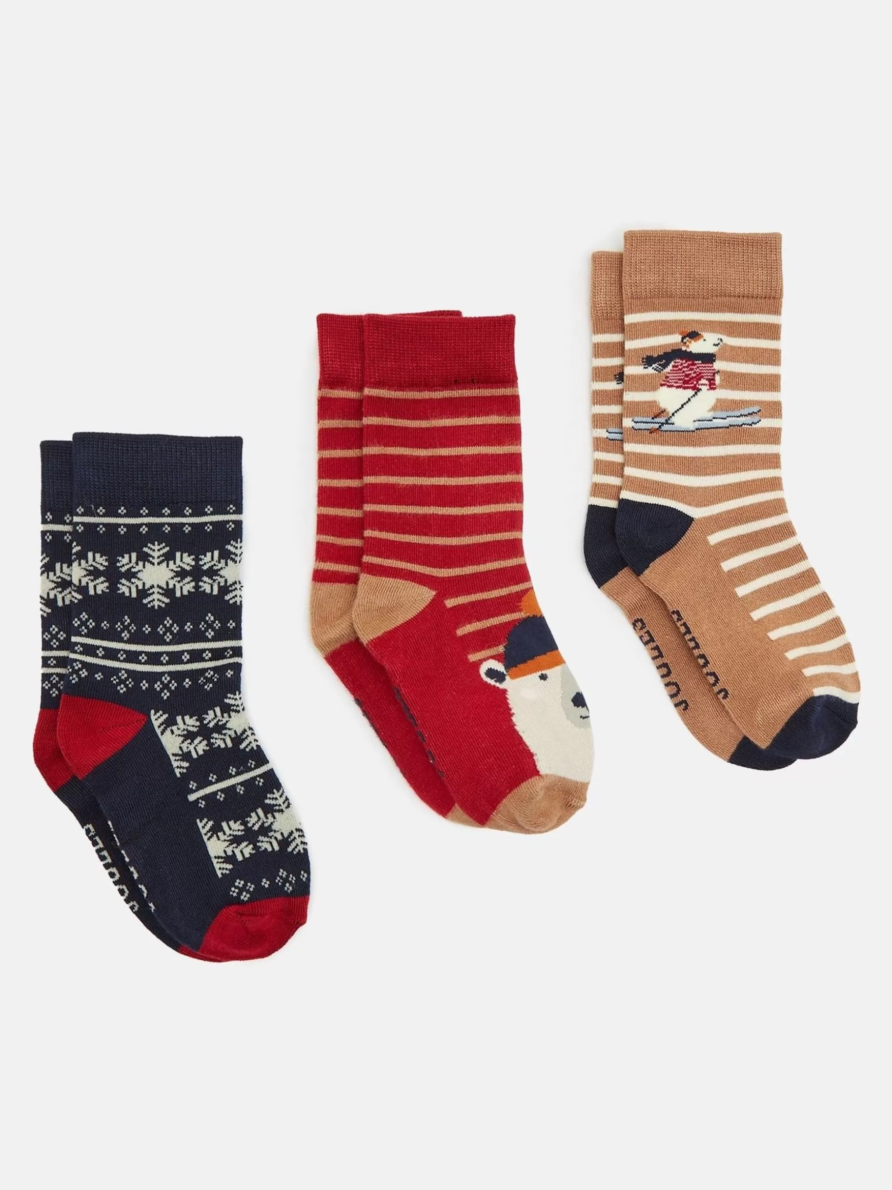 Boys' Neat Feet 3 Pack Socks^Joules Flash Sale