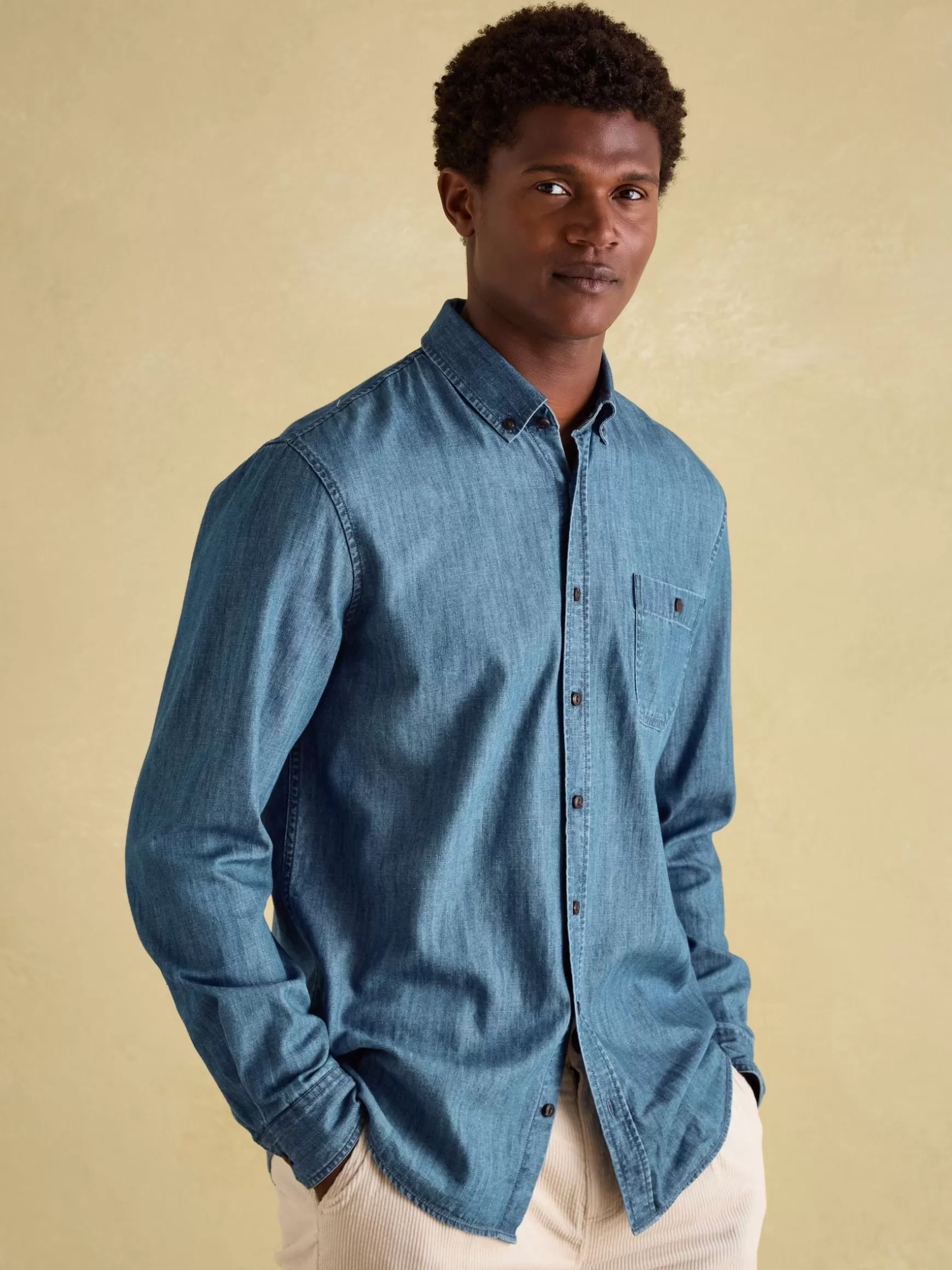 Chambray Classic Fit Shirt^Joules New