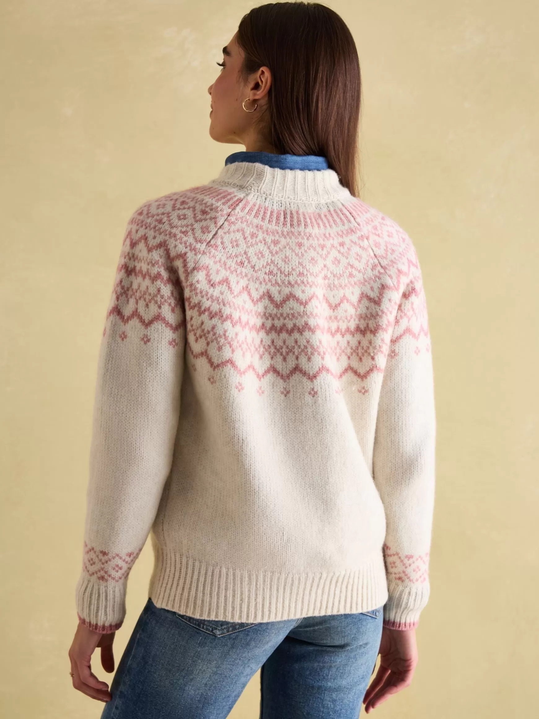 Charlotte Crew Neck Fair Isle Jumper^Joules New
