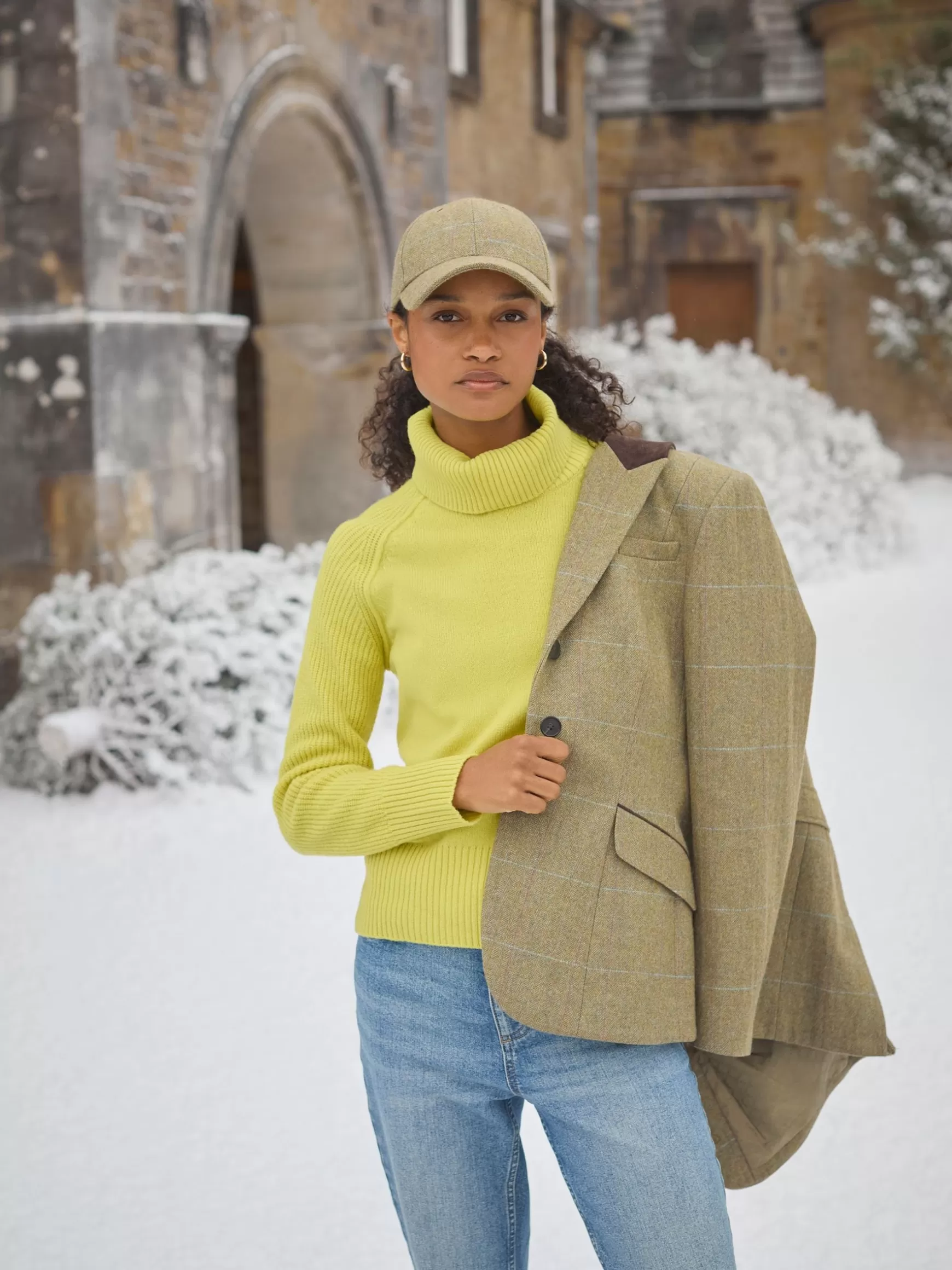 Fayfair Khaki Green Tweed Hacking Jacket^Joules Hot