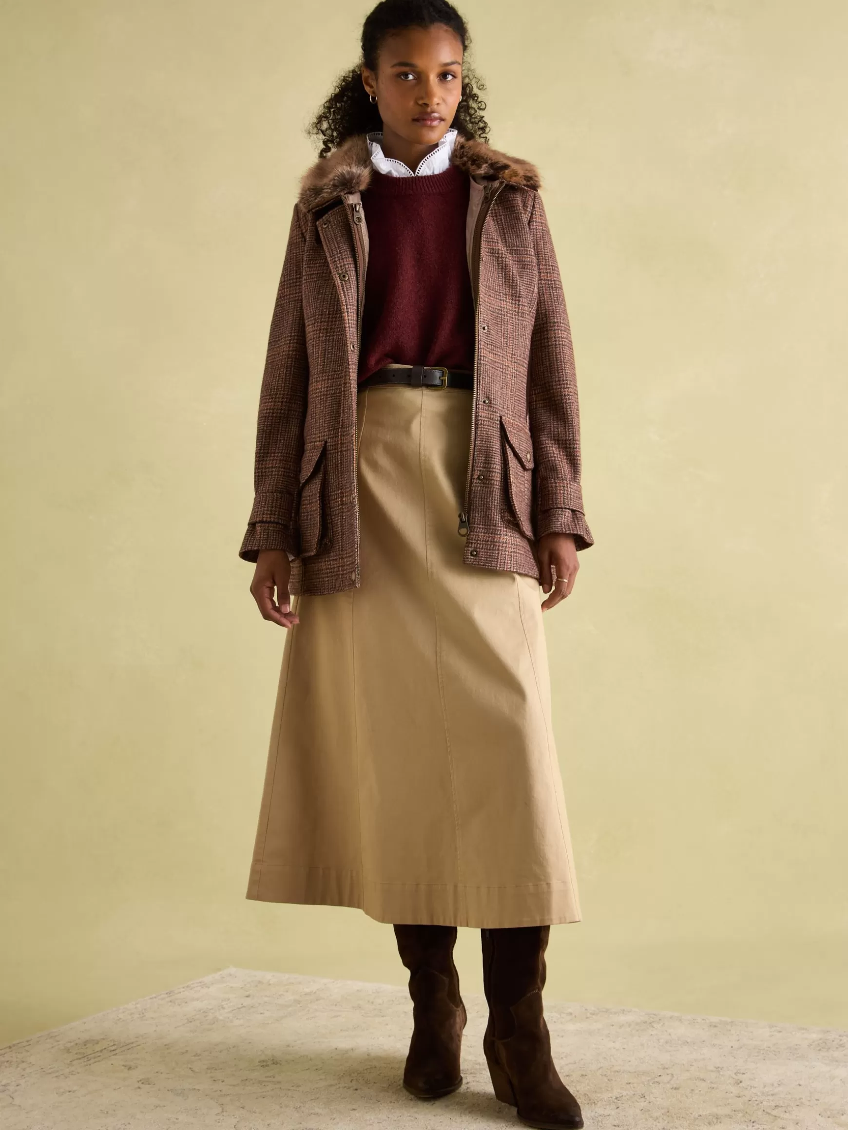 Fieldcoat Luxe Fieldcoat Luxe 3-in-1 Tweed Coat with Removable Quilted Gilet^Joules Shop