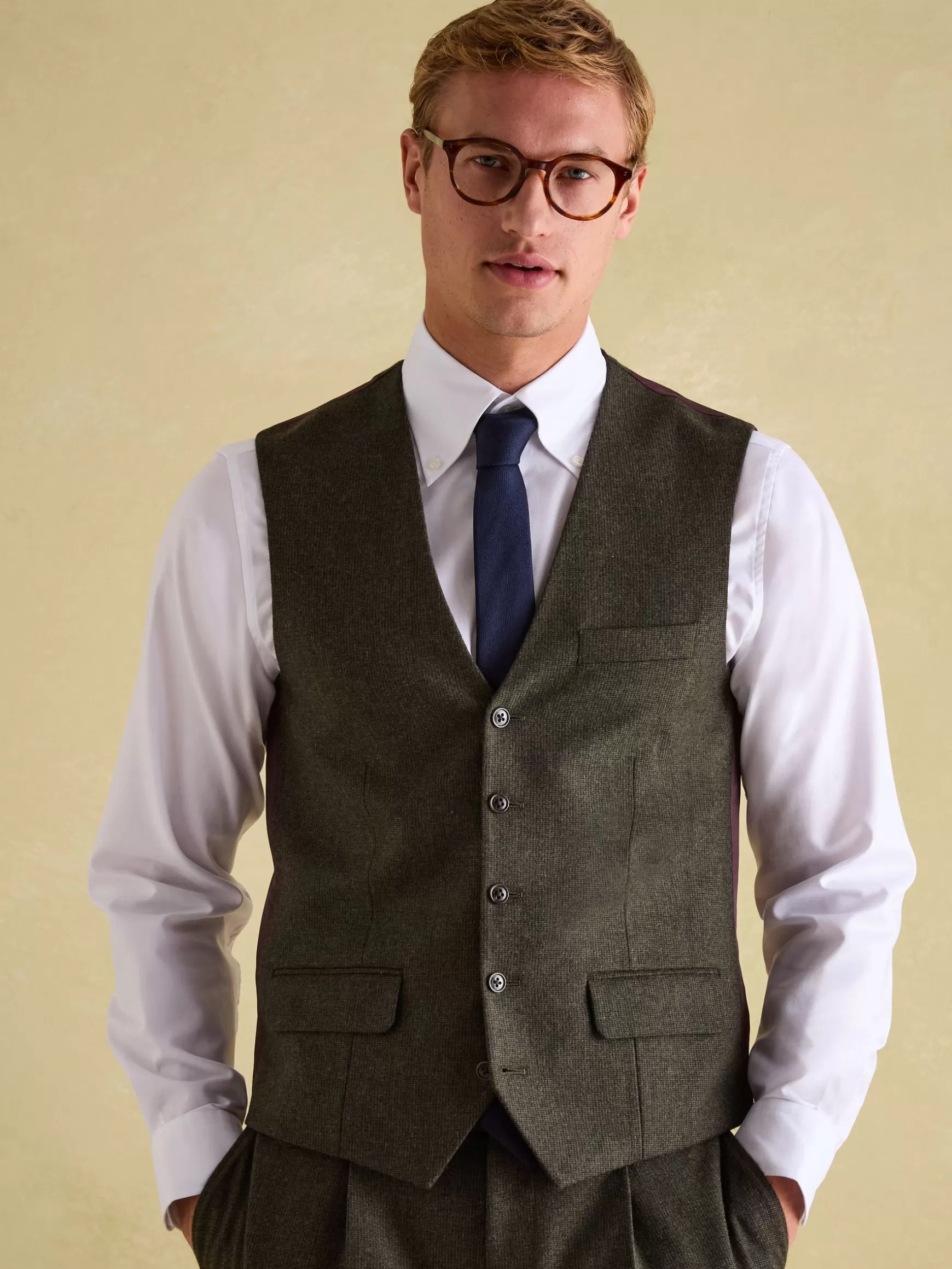 Slim Fit Texture Suit Waistcoat^Joules Best Sale