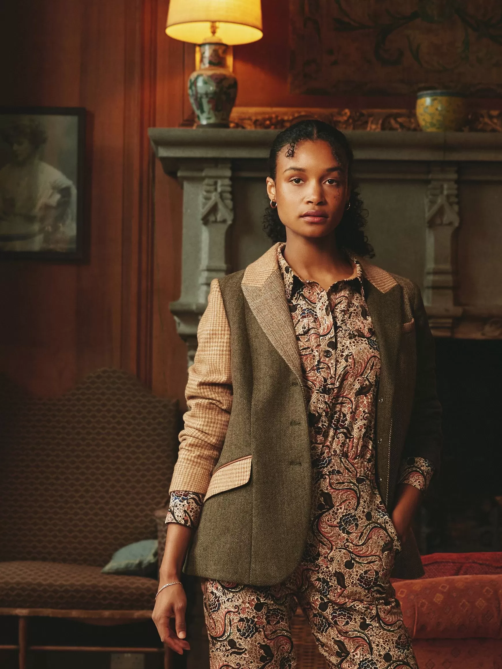 Harlow Hotchpotch Tweed Blazer^Joules Online