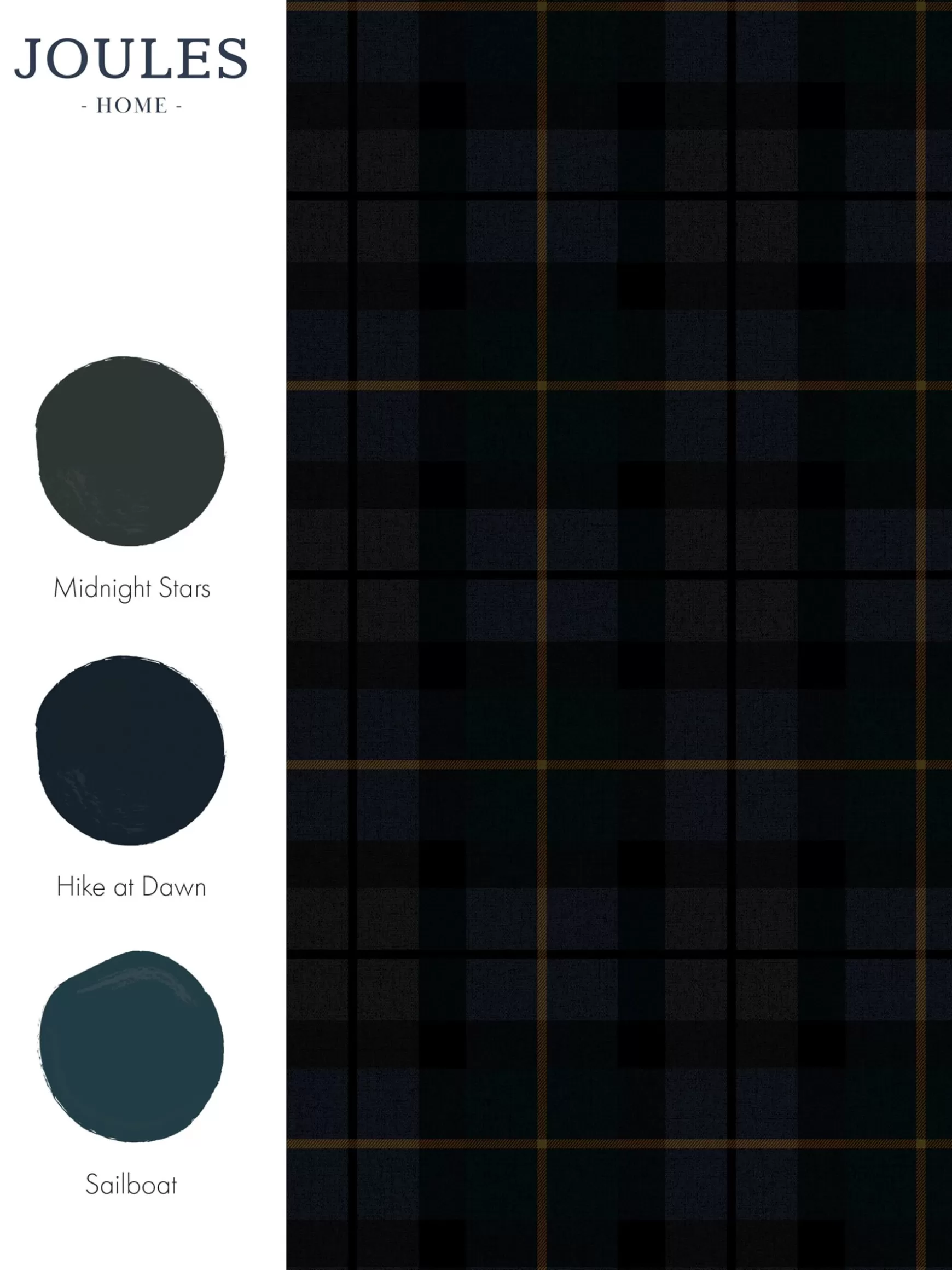 Heritage Blue Rothero Check 10M Wallpaper^Joules Cheap