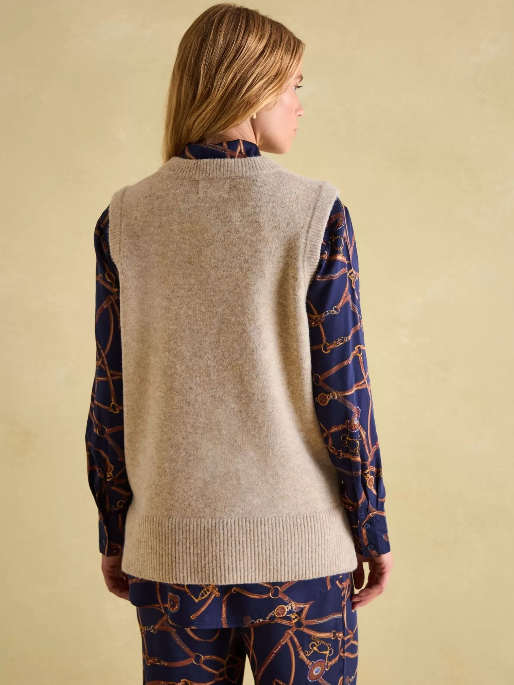 Holly Longline Knitted Vest^Joules Flash Sale