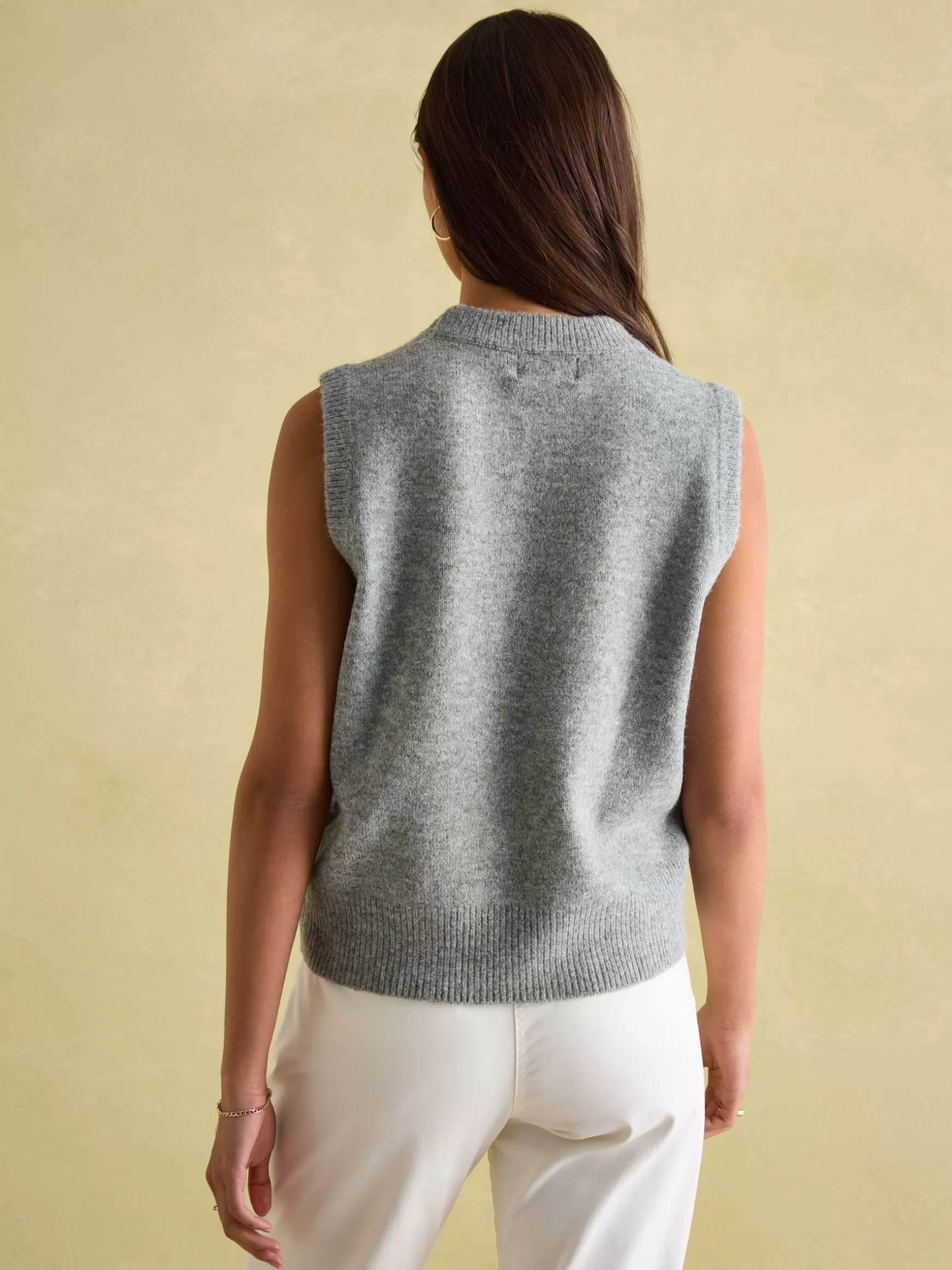 Holly Regular Fit Knitted Vest^Joules New