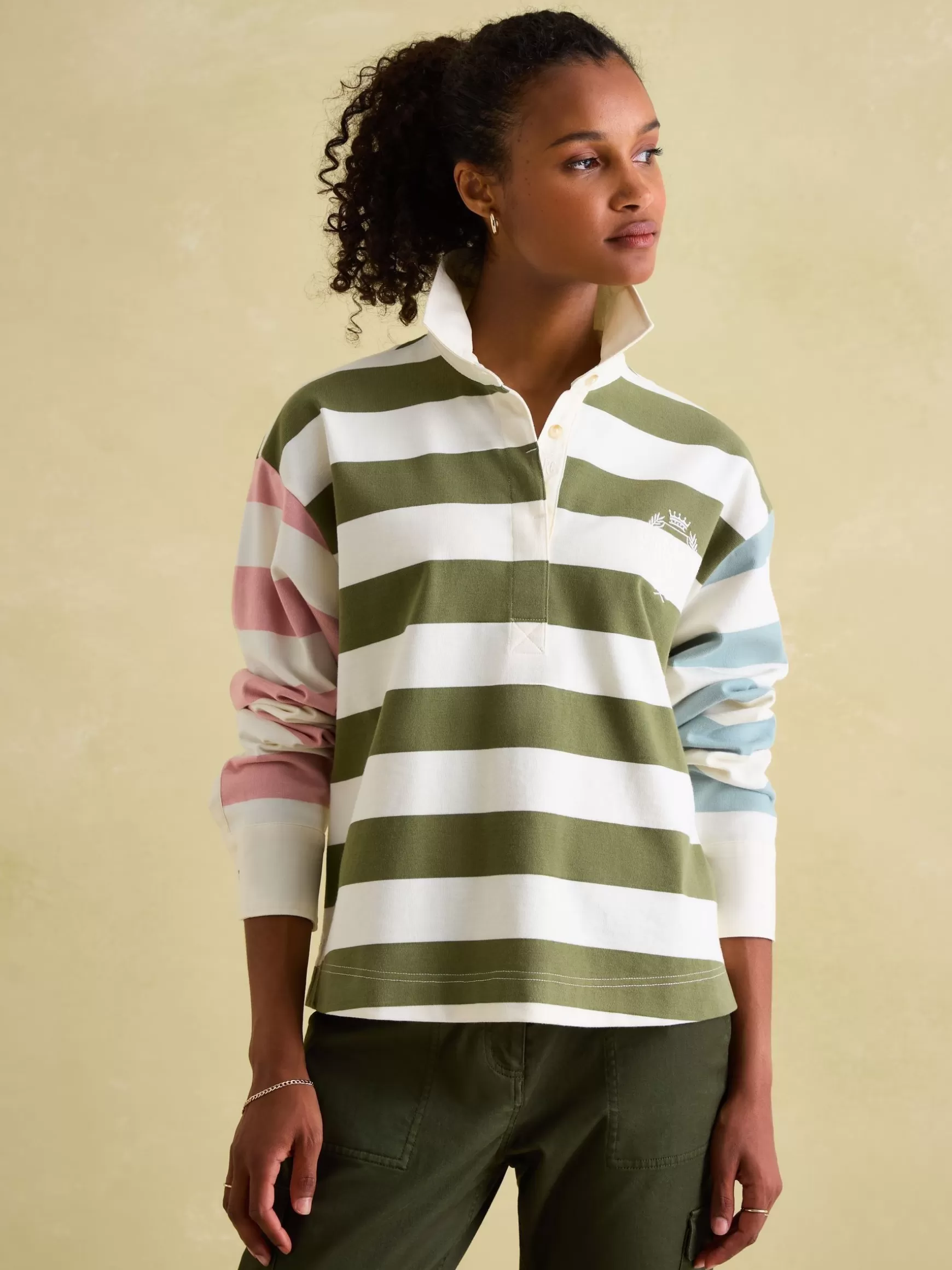 Lara Boxy Fit Rugby Shirt^Joules Fashion