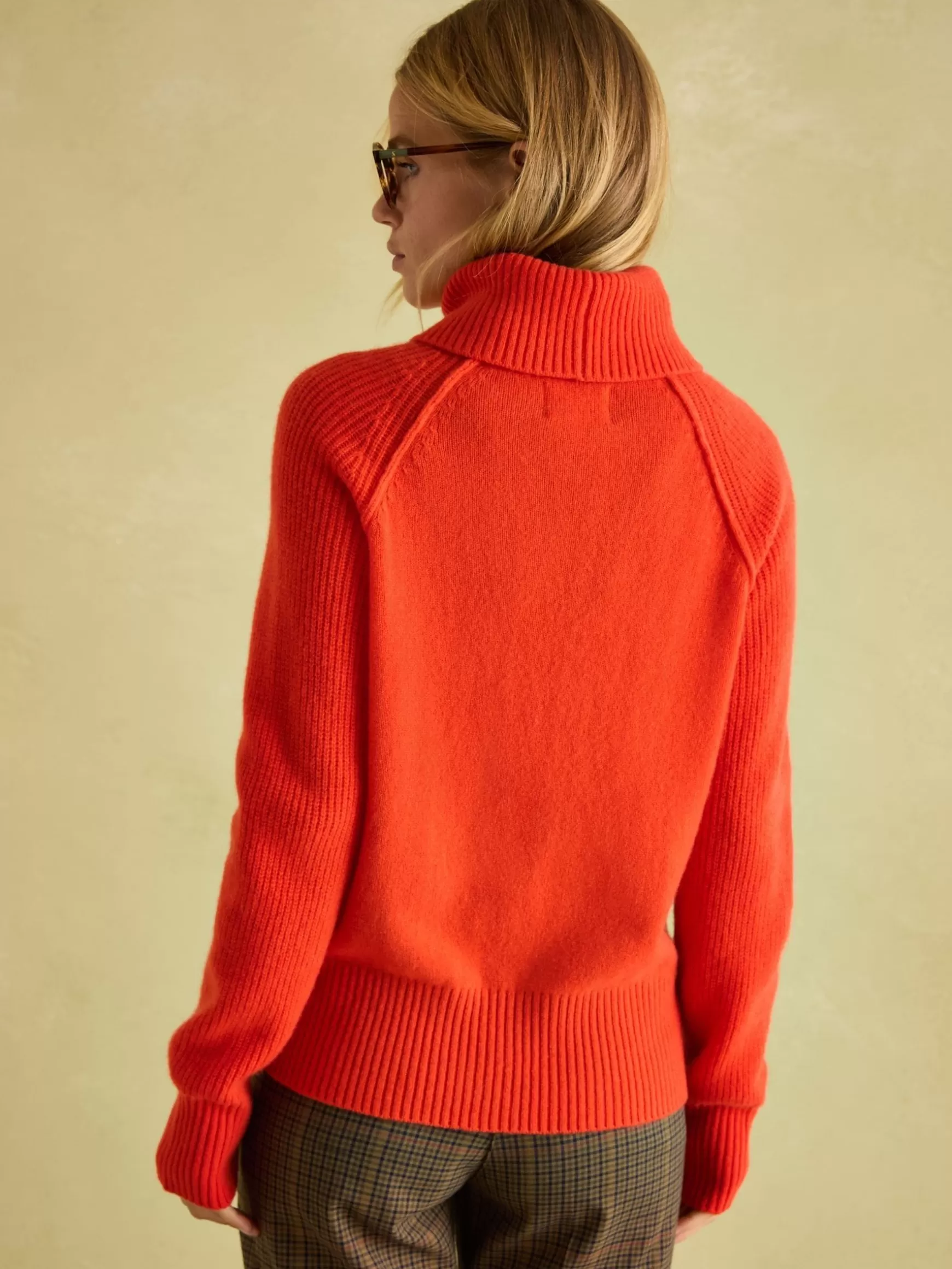 May Merino Wool Jumper with Detachable Roll Neck^Joules Clearance