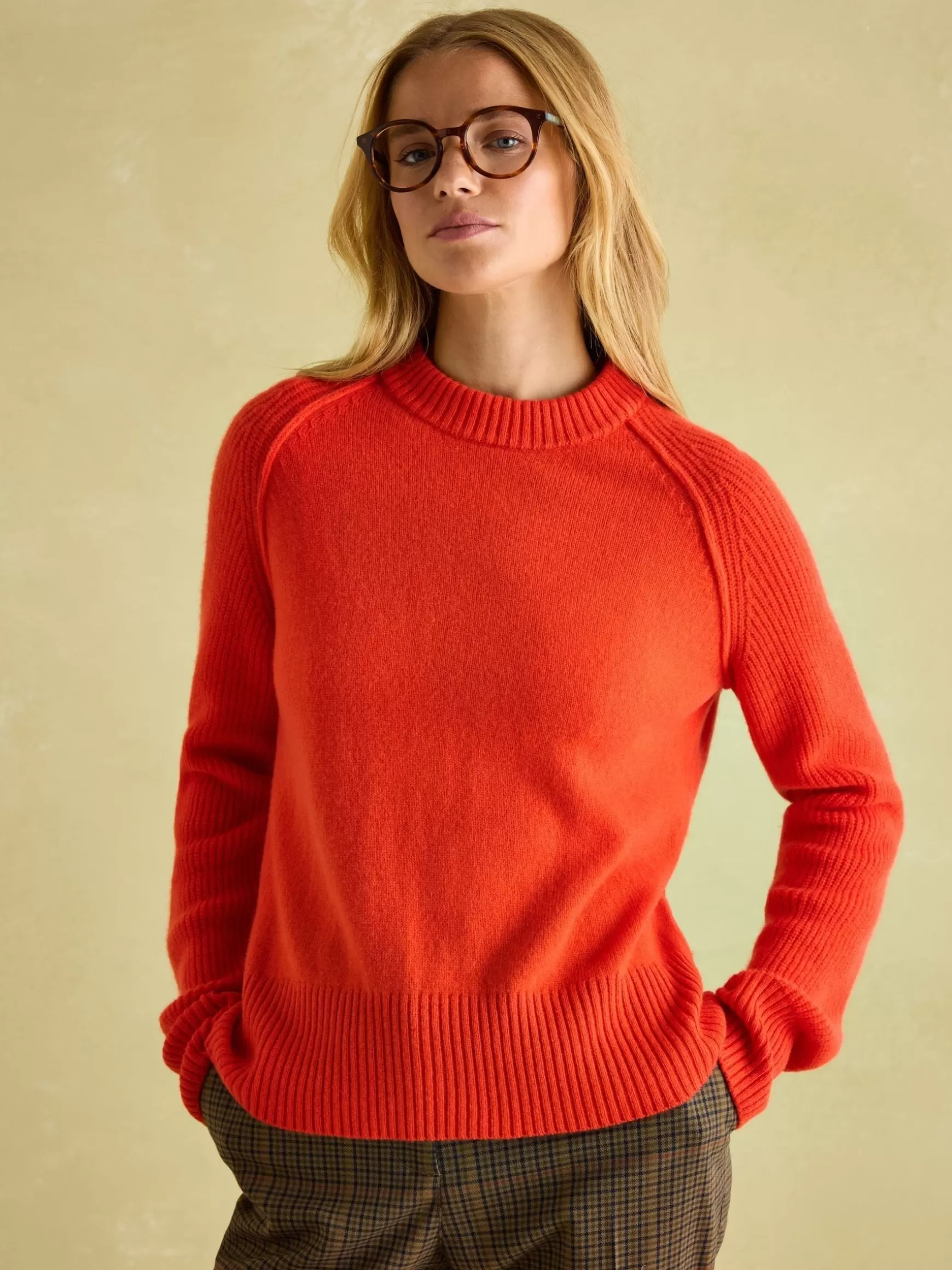 May Merino Wool Jumper with Detachable Roll Neck^Joules Clearance