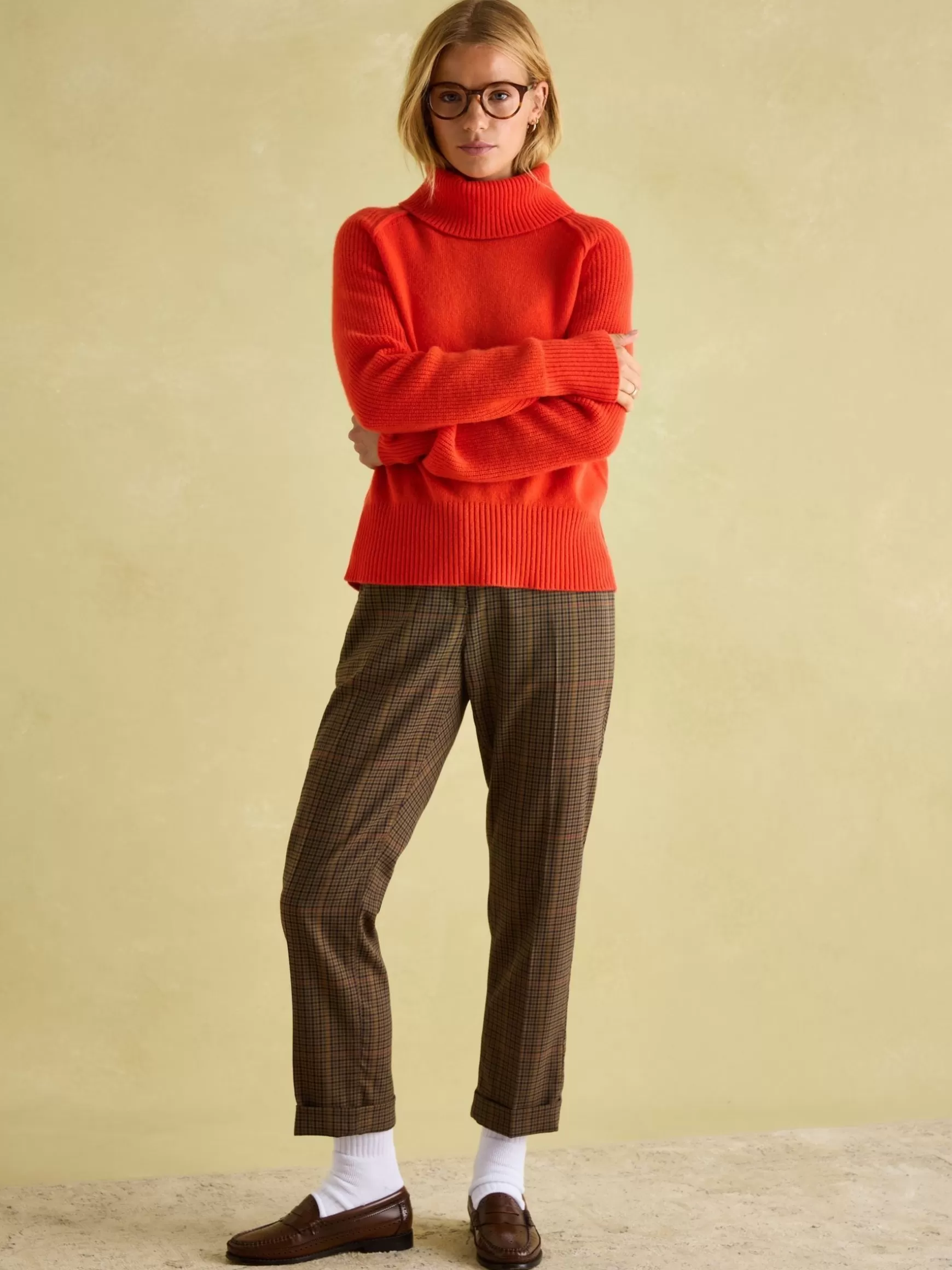 May Merino Wool Jumper with Detachable Roll Neck^Joules Clearance
