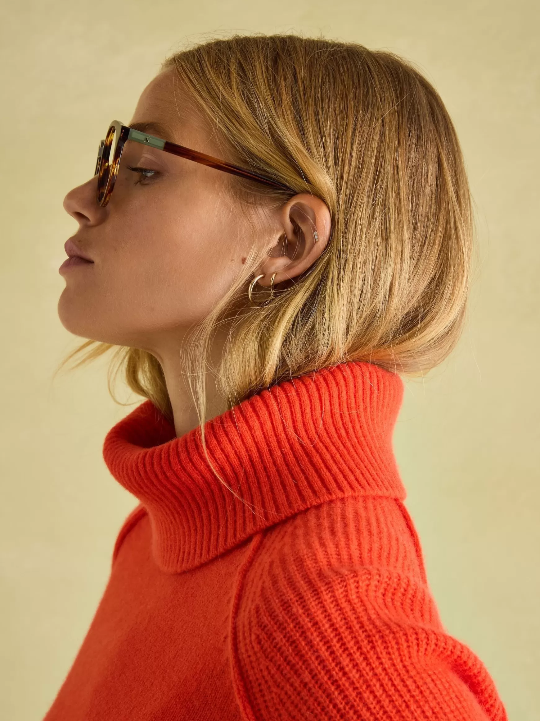 May Merino Wool Jumper with Detachable Roll Neck^Joules Clearance
