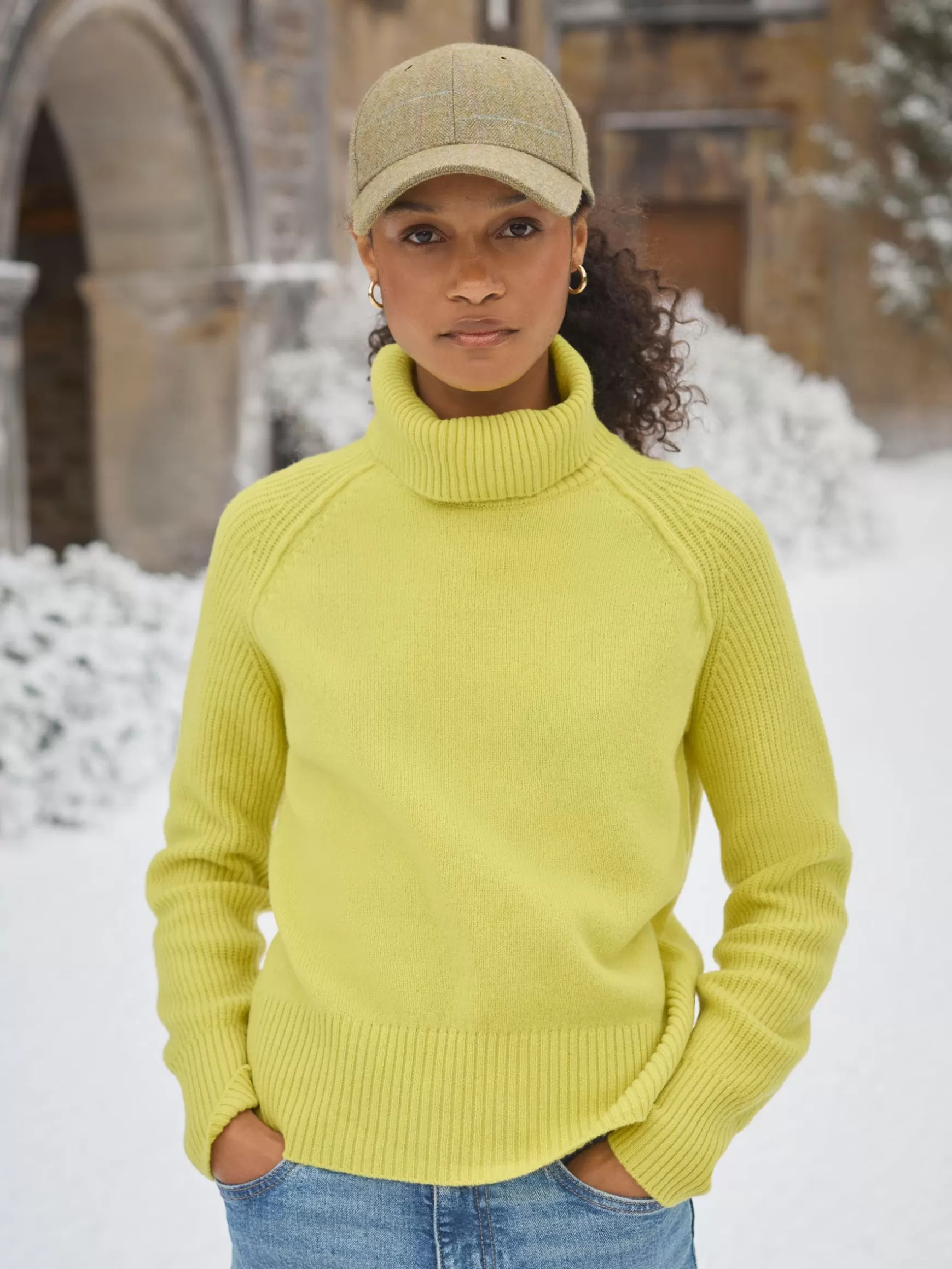 May Merino Wool Jumper with Detachable Roll Neck^Joules Store