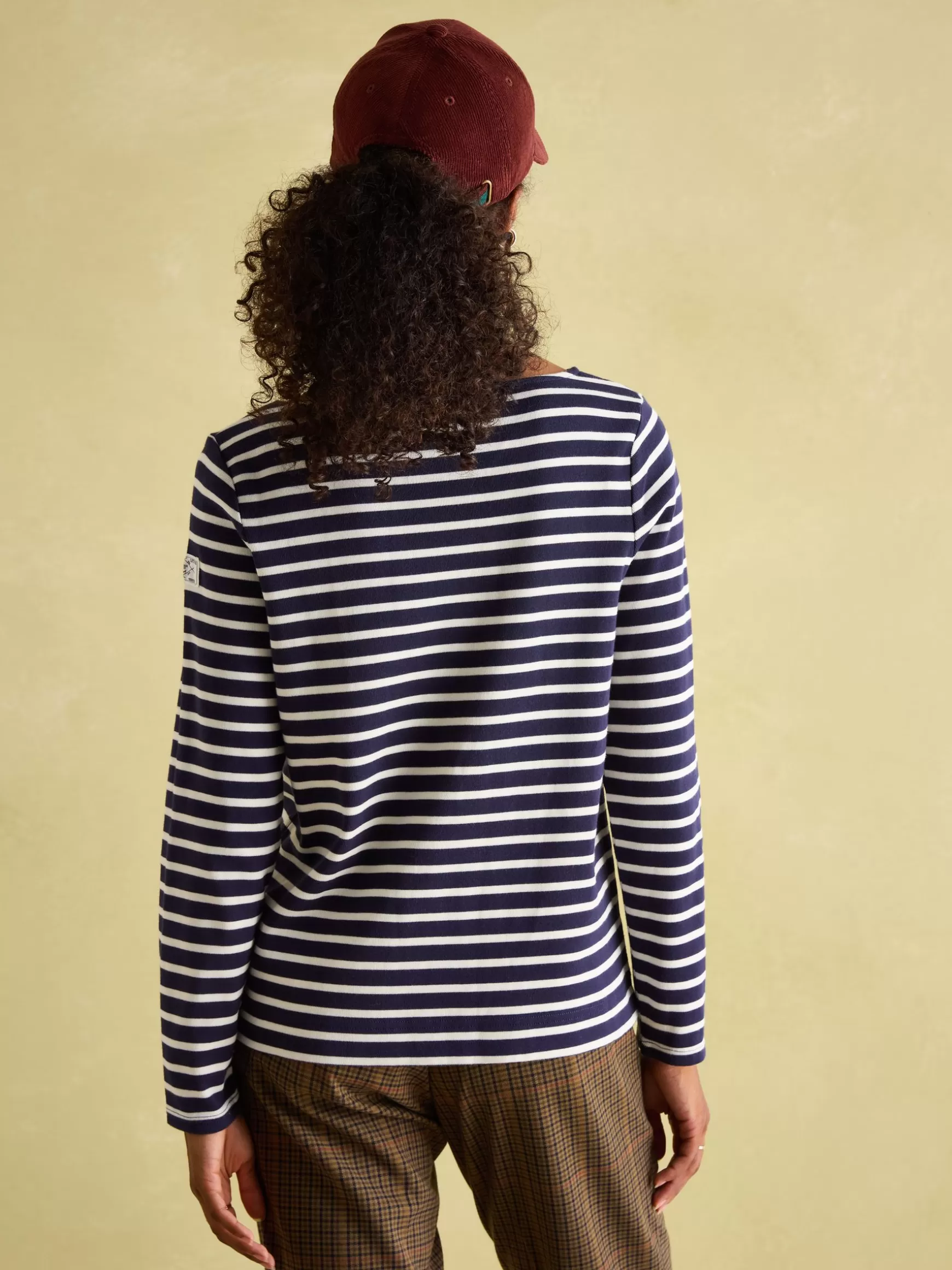 New Harbour Navy & White Striped Boat Neck Breton Top^Joules Discount