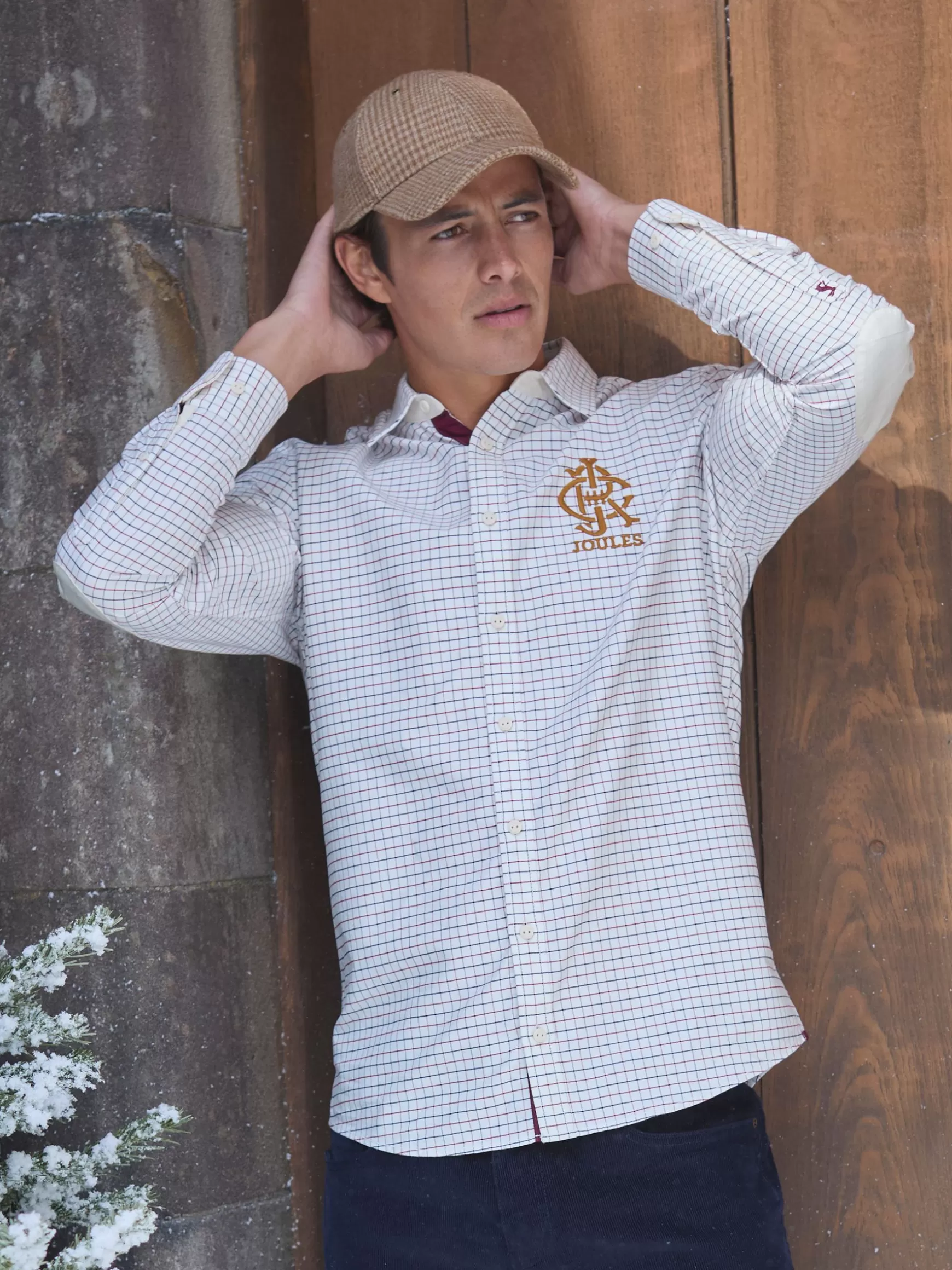 Oxford Embroidered Check Shirt^Joules Hot