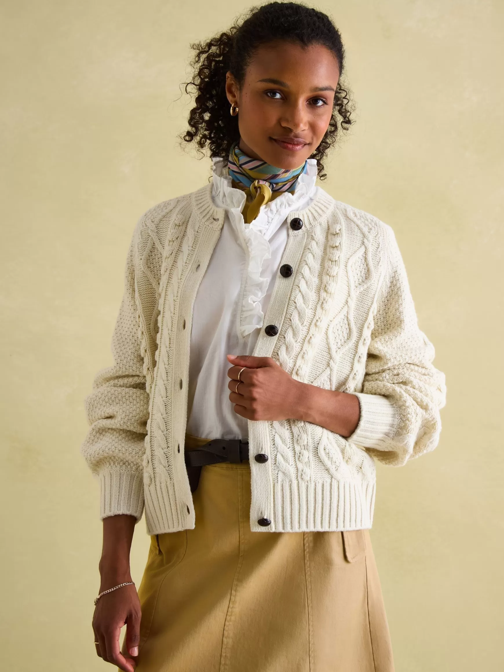 Rafferty Cable Knit Cardigan^Joules Hot