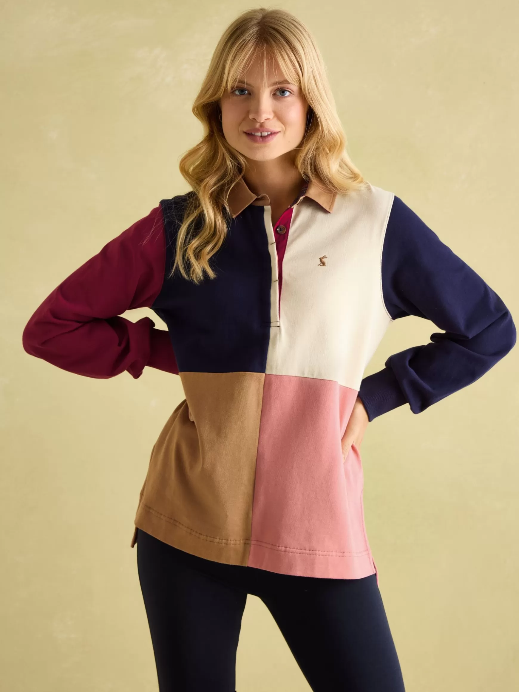 Sammie Heavyweight Cotton Rugby Shirt^Joules Fashion