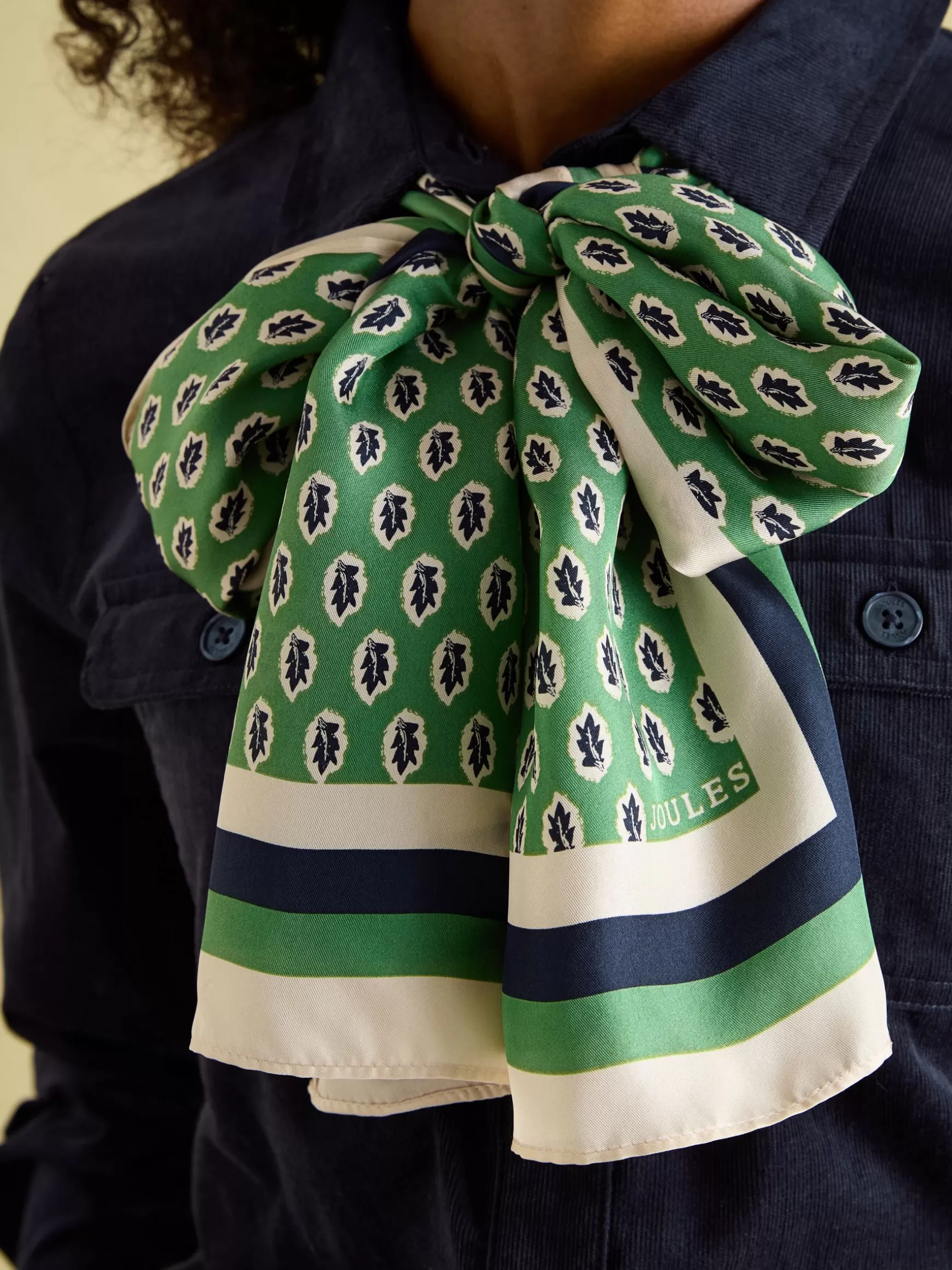 Windsor Printed Long Silk Scarf^Joules Best